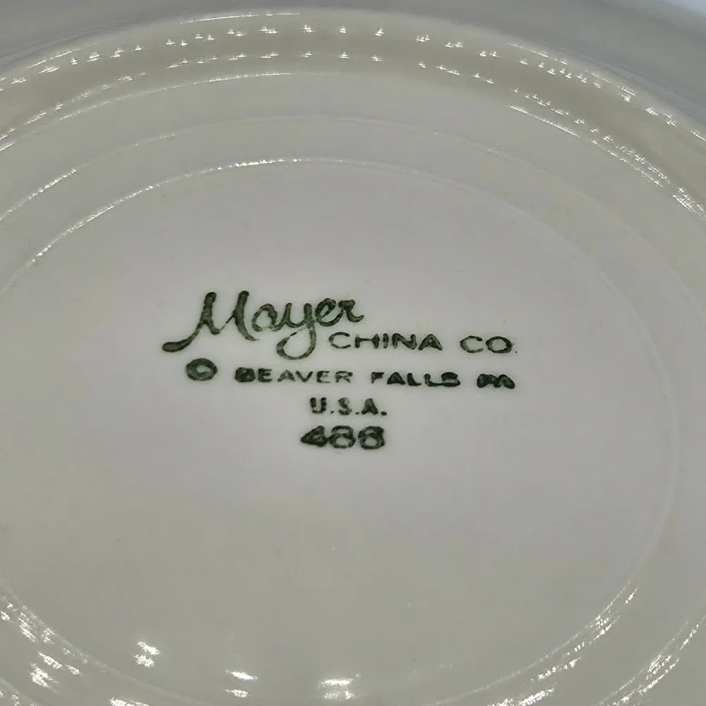 Vintage Mayer China Co Flamingo Plate Restaurant Ware Beaver Falls PA 488